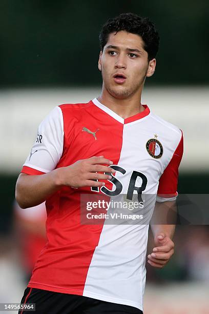 Anas Achahbar of Feyenoord during the Friendly match between FC Horst and Feyenoord at Sportpark de Adelaar on July 10, 2012 in Ermelo, The...