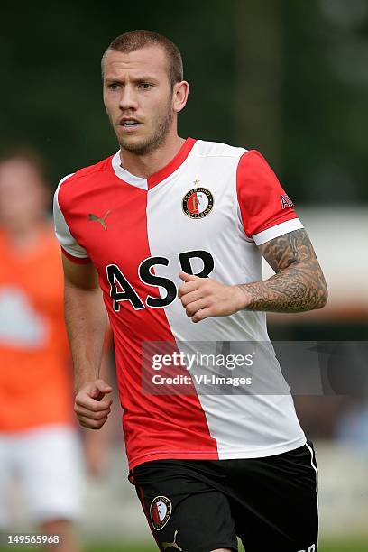 John Goossens of Feyenoord during the Friendly match between FC Horst and Feyenoord at Sportpark de Adelaar on July 10, 2012 in Ermelo, The...
