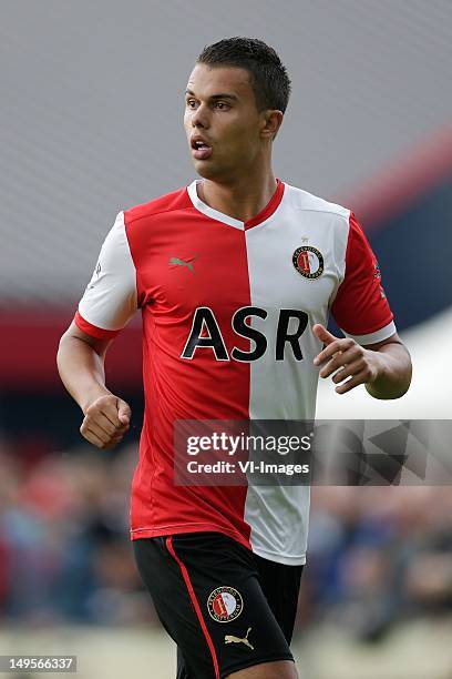 Mitchell te Vrede of Feyenoord during the Friendly match between FC Horst and Feyenoord at Sportpark de Adelaar on July 10, 2012 in Ermelo, The...