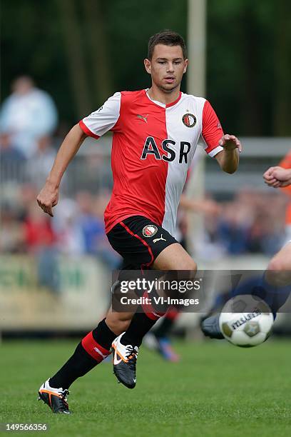 Matthew Steenvoorden of Feyenoord during the Friendly match between FC Horst and Feyenoord at Sportpark de Adelaar on July 10, 2012 in Ermelo, The...