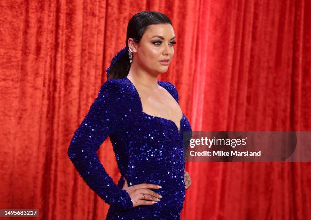 Shona McGarty attends The British Soap Awards 2023 on June 03, 2023 in Manchester, England.