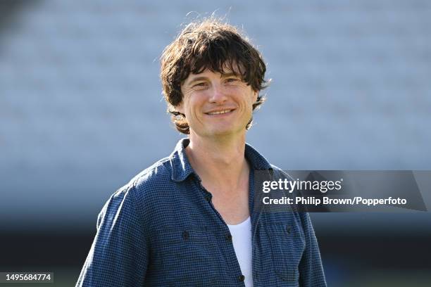 Cricket writer and vlogger Jarrod Kimber after the Test between England and Ireland at Lord's Cricket Ground on June 03, 2023 in London, England.