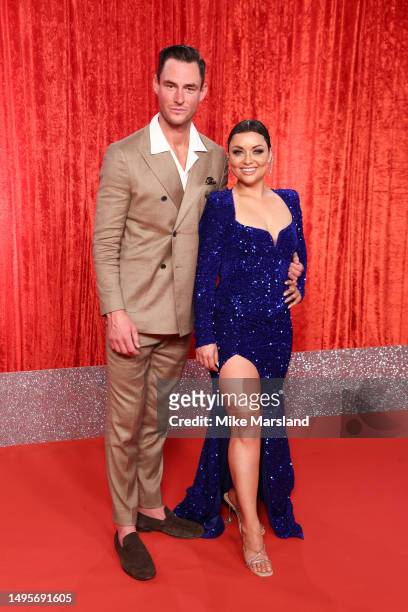James Farrar and Shona McGarty attend The British Soap Awards 2023 on June 03, 2023 in Manchester, England.