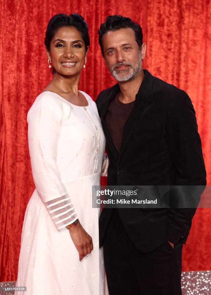 Balvinder Sopal and Navin Chowdhry attend The British Soap Awards