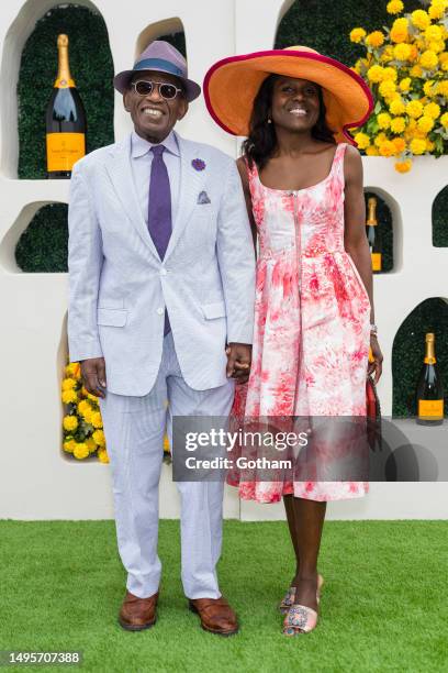 Al Roker and Deborah Roberts attend the 2023 Veuve Clicquot Polo Classic at Liberty State Park on June 03, 2023 in Jersey City, New Jersey.