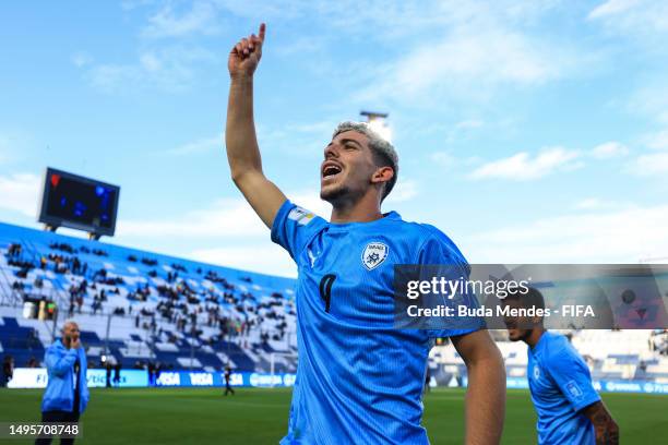 Dor Turgeman of Israel celebrate following the team's victory in the FIFA U-20 World Cup Argentina 2023 Quarter Finals match between Israel and...