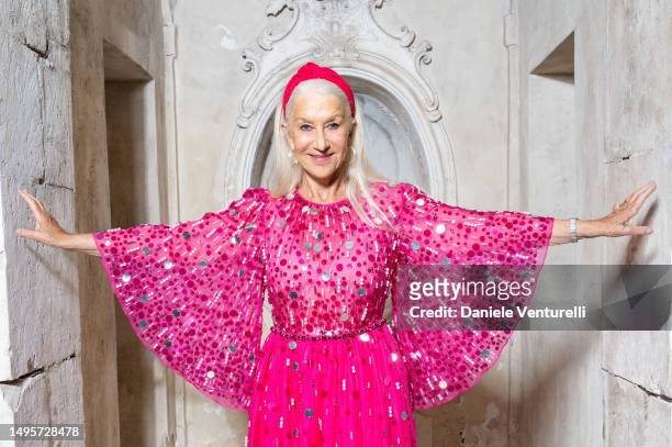 Helen Mirren attends the Ora! Film Festival as a member of the cast of the tv series 1923 available on Paramount+ on June 03, 2023 in Monopoli, Italy.