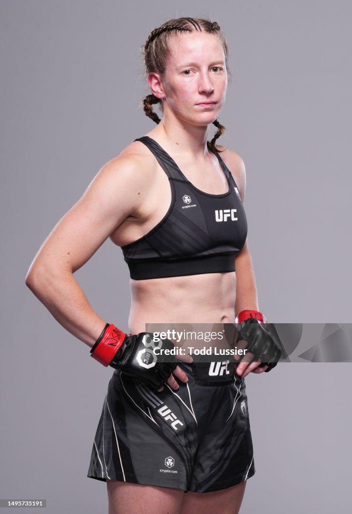 Elyse Reed Elise Reed poses for a portrait after her victory during the UFC ...