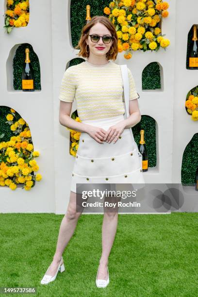 Emma Stone attends the 2023 Veuve Clicquot Polo Classic at Liberty State Park on June 03, 2023 in Jersey City, New Jersey.