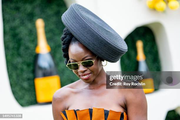 Danai Gurira attends the 2023 Veuve Clicquot Polo Classic at Liberty State Park on June 03, 2023 in Jersey City, New Jersey.