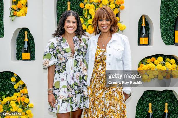 Mackenzie Schwab and Gayle King attend the 2023 Veuve Clicquot Polo Classic at Liberty State Park on June 03, 2023 in Jersey City, New Jersey.