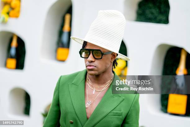 Jeremy Pope attends the 2023 Veuve Clicquot Polo Classic at Liberty State Park on June 03, 2023 in Jersey City, New Jersey.