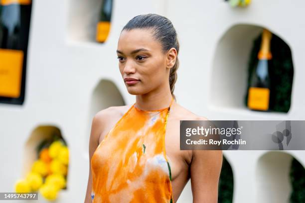 Lameka Fox attends the 2023 Veuve Clicquot Polo Classic at Liberty State Park on June 03, 2023 in Jersey City, New Jersey.