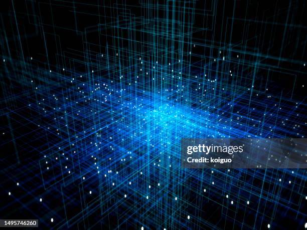 3d rendering abstract data flow - digital composite stock pictures, royalty-free photos & images