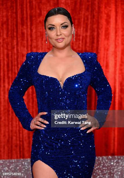 Shona McGarty attends The British Soap Awards 2023 at the Lowry Theatre on June 03, 2023 in Manchester, England.