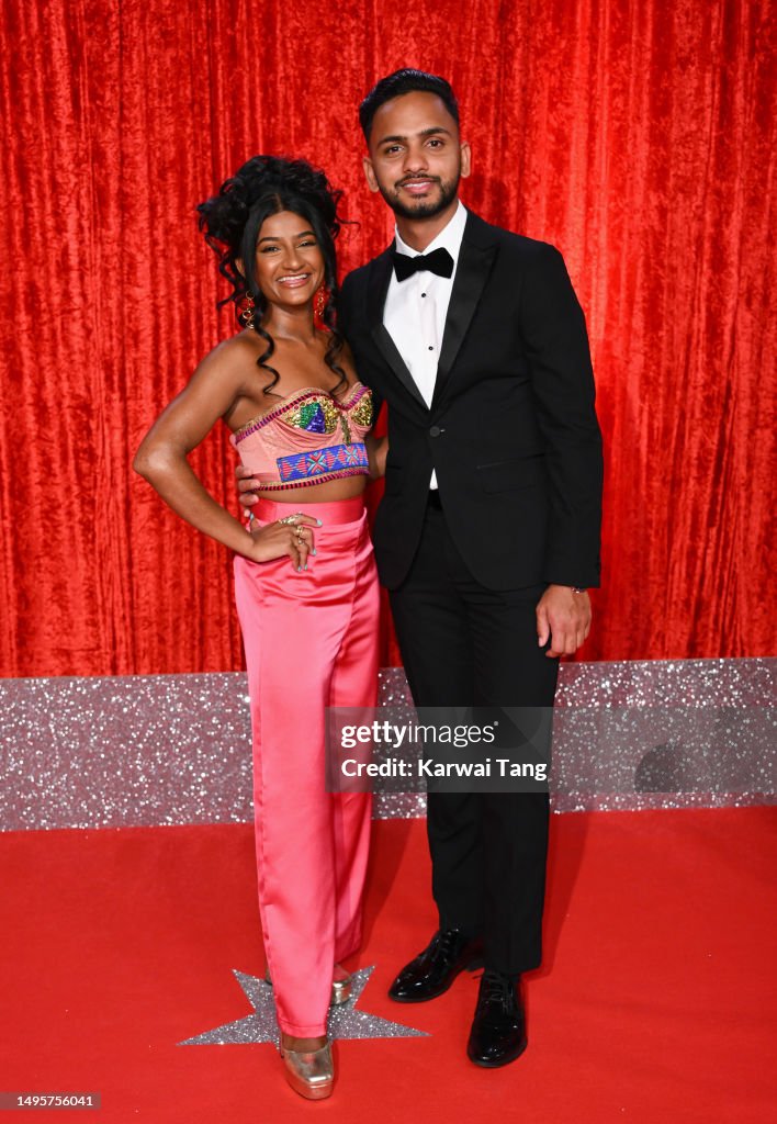 Ijaz Rango Haiesha Mistry and Ijaz Rana attends The British Soap Awards 2023 at ...