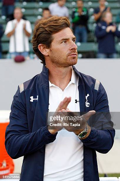 Head coach Andre Vilas-Boas of Tottenham Hotspur during the international friendly match against Los Angeles Galaxy at The Home Depot Center on July...