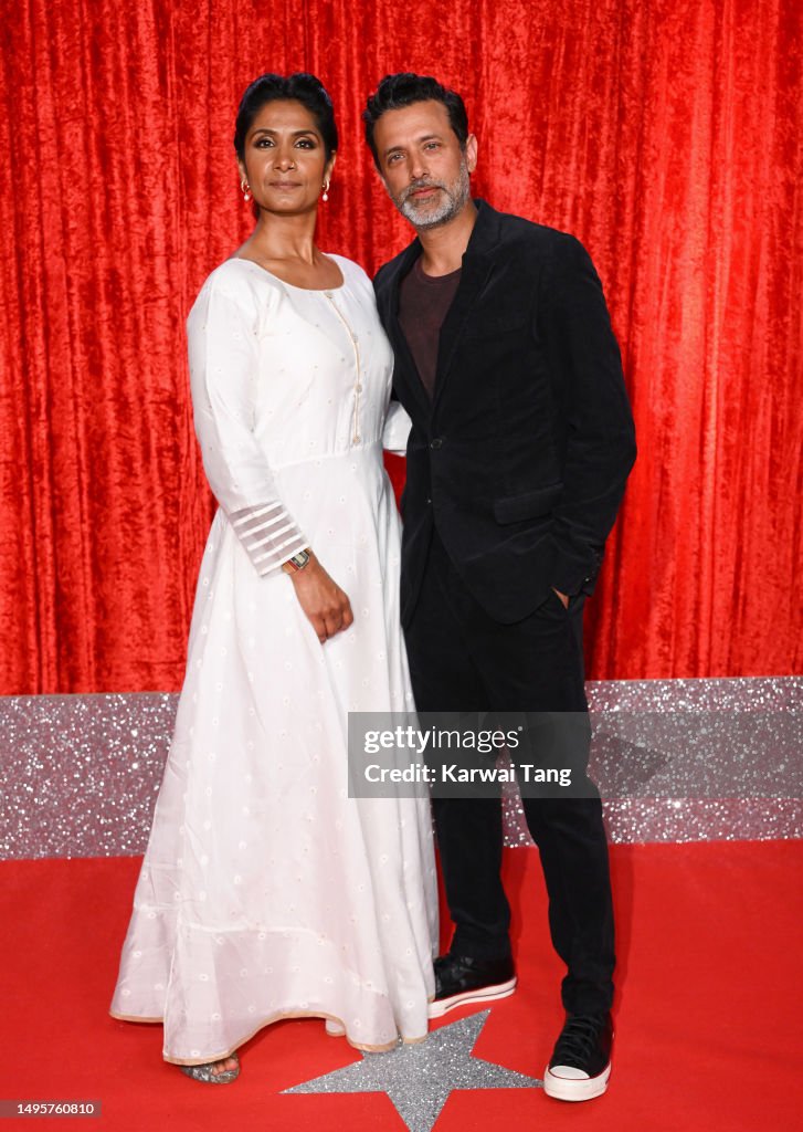 Balvinder Sopal and Navin Chowdhry attend The British Soap Awards