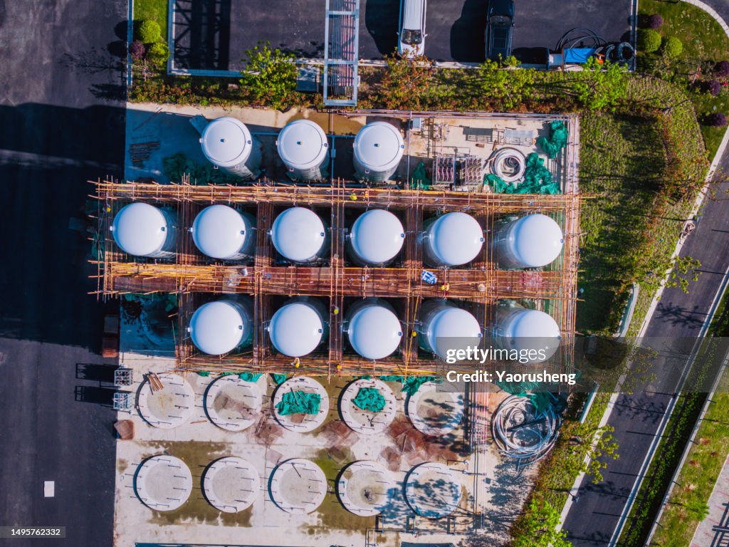 New Green Hydrogen Tank construction site.