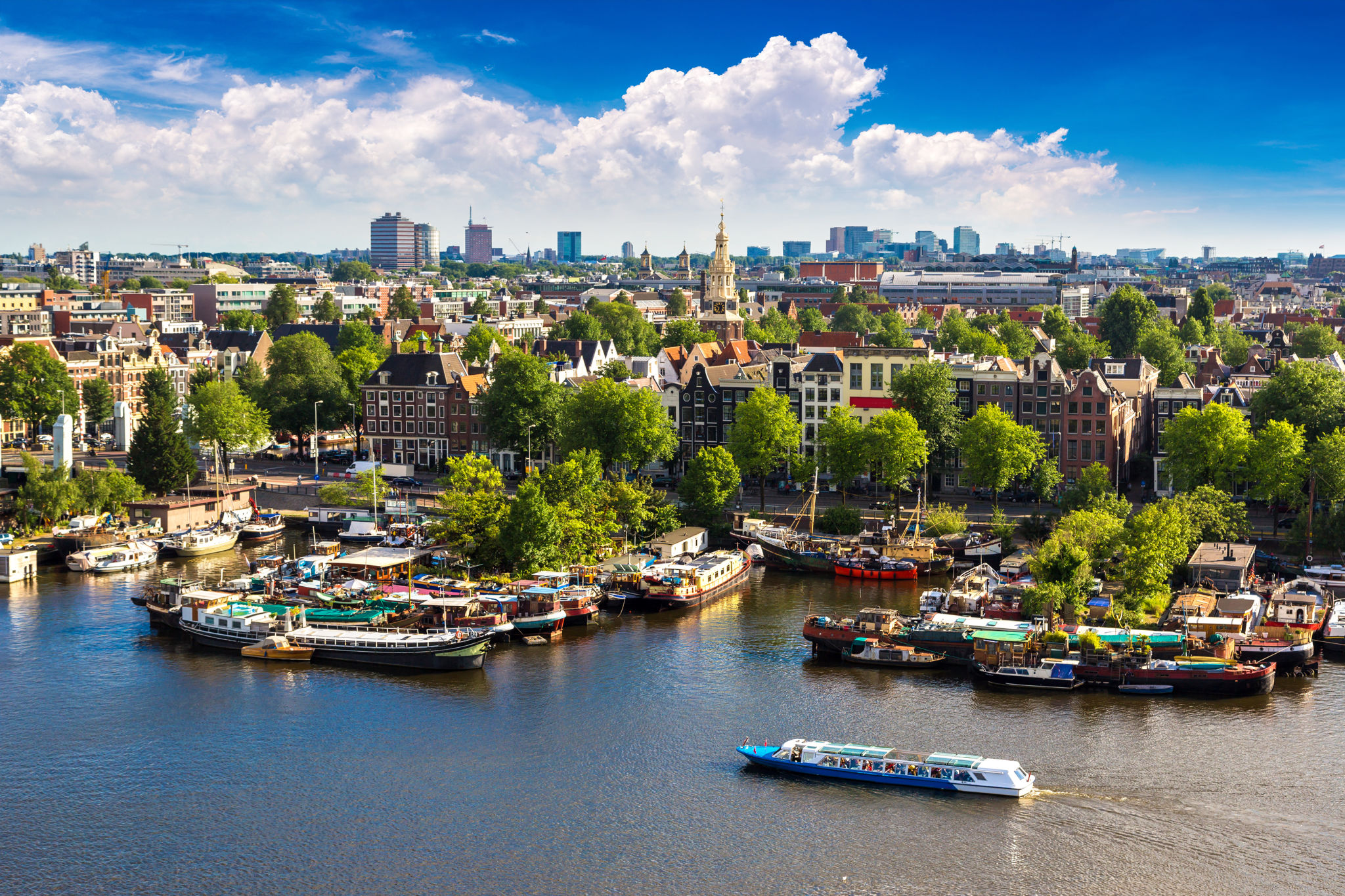 Panoramic view of Amsterdam Panoramic view of Amsterdam