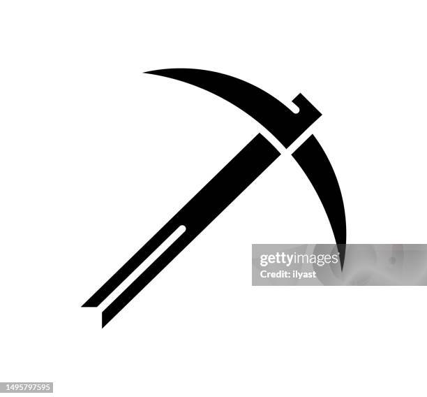 mining black filled vector icon - mining exploration stock illustrations