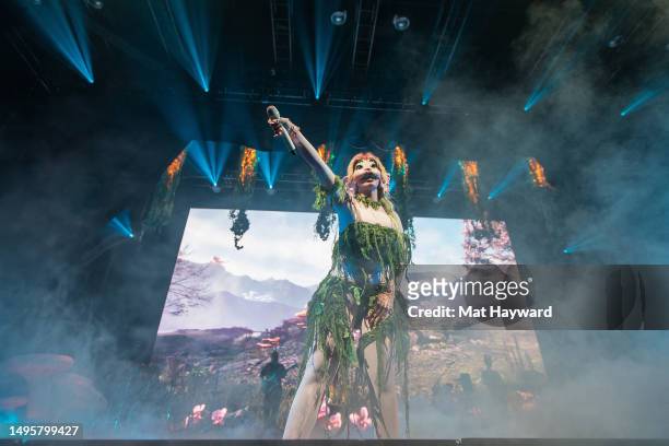 Singer Melanie Martinez performs onstage during the "PORTALS" tour at WaMu Theater on June 03, 2023 in Seattle, Washington.