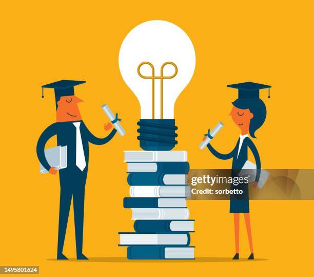 learning intelligence - student leadership stock illustrations