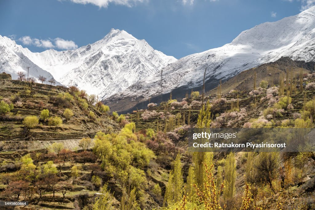 Pakistan Ranag Close Up Landscape Of Karakoram Range Mountain Hunza Valley ...