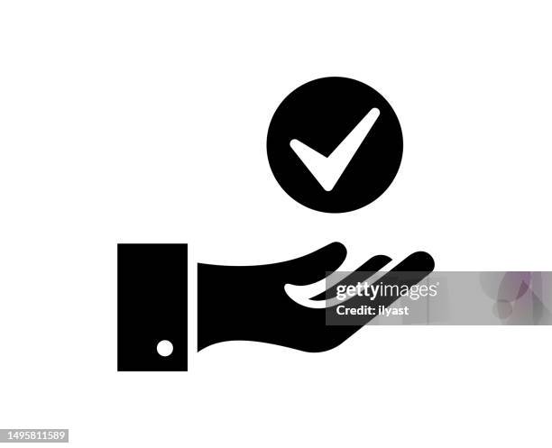 handy transactions black filled vector icon - give feedback stock illustrations