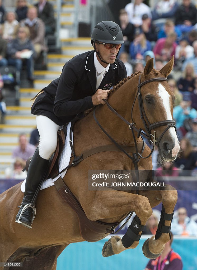 New Zealand's Andrew Nicholson competes 