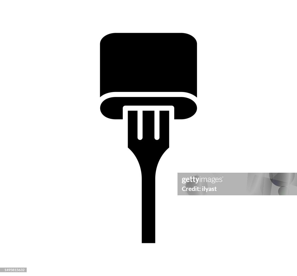 Eating Black Filled Vector Icon