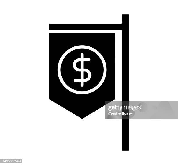currency peg black filled vector icon - ipo stock illustrations