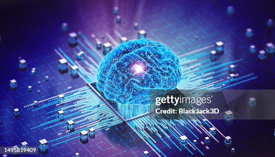 Mente Digital. Conceito de Inteligência Artificial Cerebral Mente Digital. Conceito de Inteligência Artificial Cerebral