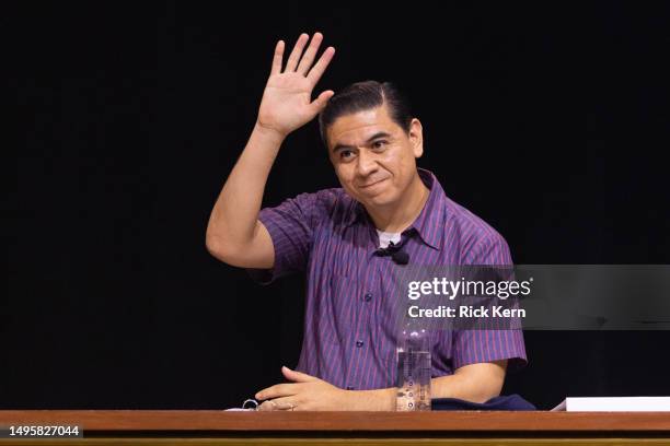 Chris Estrada participates in a script reading at the "Cheers Reunion" during the 12th Season of ATX TV Festival at ACL Live on June 02, 2023 in...