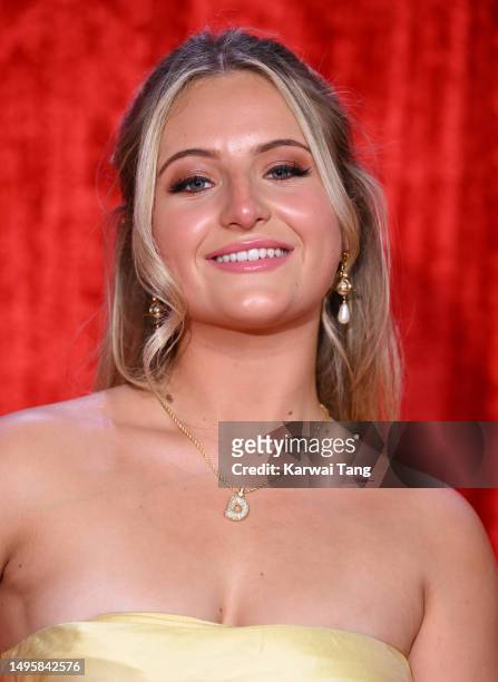 Daisy Campbell attends The British Soap Awards 2023 at the Lowry Theatre on June 03, 2023 in Manchester, England.