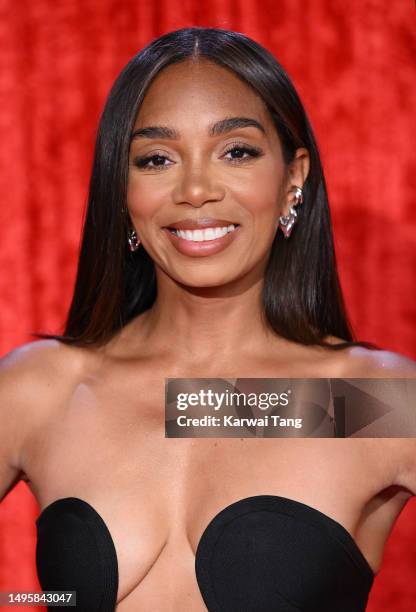 Zaraah Abrahams attends The British Soap Awards 2023 at the Lowry Theatre on June 03, 2023 in Manchester, England.