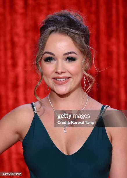 Ellie Dadd attends The British Soap Awards 2023 at the Lowry Theatre on June 03, 2023 in Manchester, England.