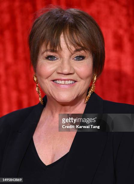 Lesley Dunlop attends The British Soap Awards 2023 at the Lowry Theatre on June 03, 2023 in Manchester, England.