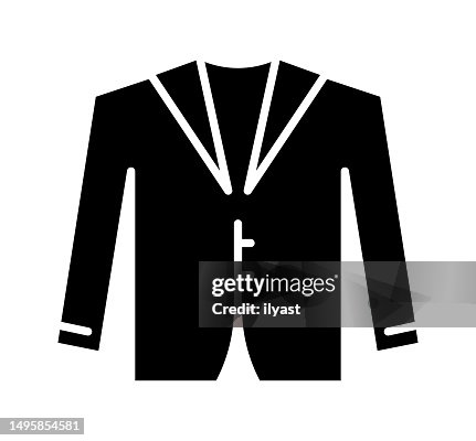 Jacket Black Filled Vector Icon Jacket Black Filled Vector Icon