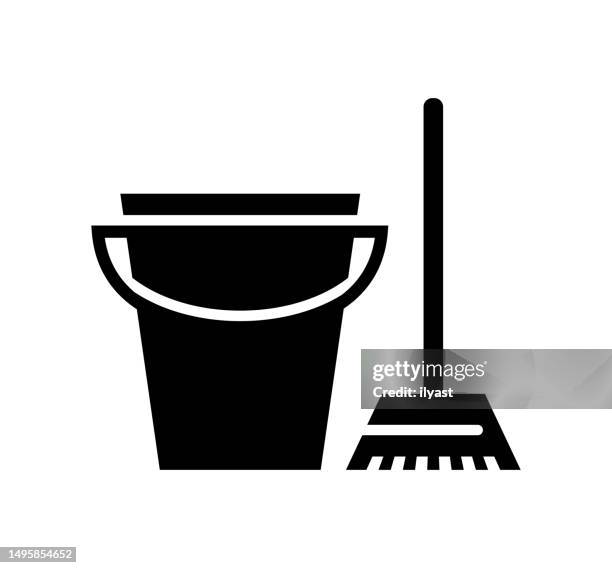 mop up black filled vector icon - sponge isolated stock illustrations