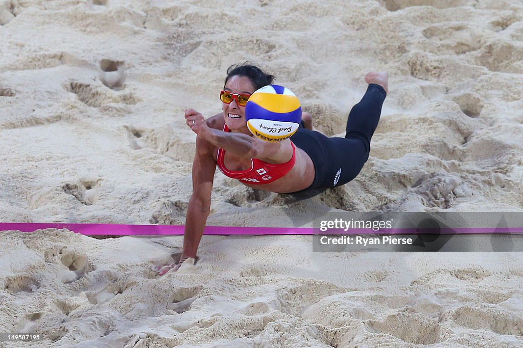 Marie Andre Lessard Marie-Andree Lessard of Canada dives for a shot during the Women's ...