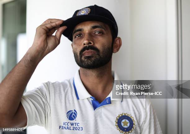 Ajinkya Rahane of India poses for a portrait prior to the ICC World Test Championship Final 2023 at The Oval on June 04, 2023 in London, England.