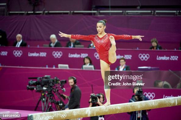 Alexandra Raisman Bio USA Alexandra Raisman in action, balance beam during Women's Team ...