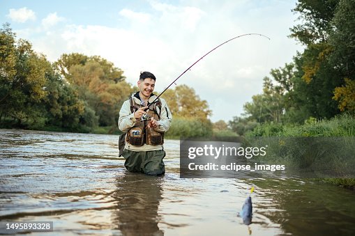 Fisherman in action Fisherman in action