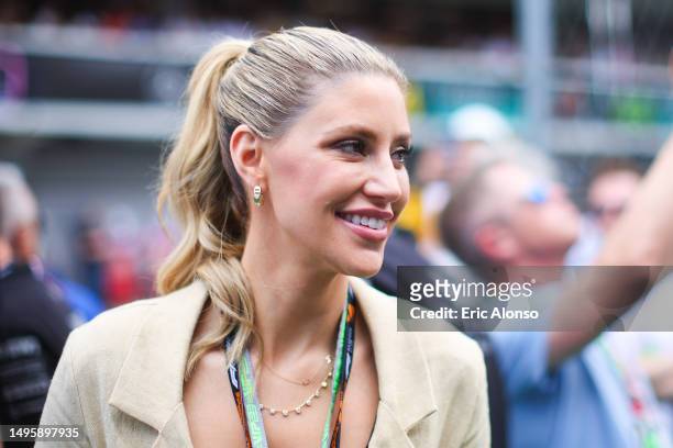 Catherine McDonnell, wife of Pau Gasol is seen ont he grid prior to the F1 Grand Prix of Spain at Circuit de Barcelona-Catalunya on June 04, 2023 in...