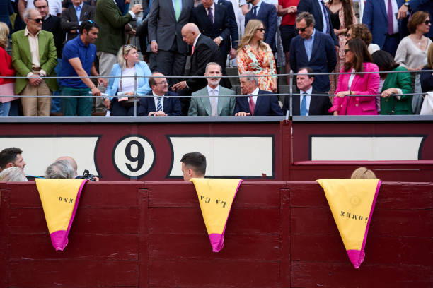 ESP: King Felipe VI of Spain Attends "Corrida De La Prensa" Bullfights