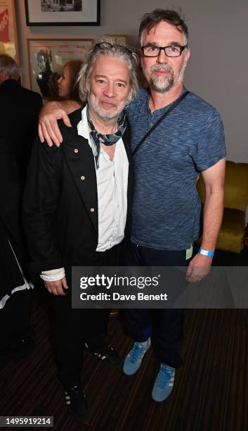 Dexter Fletcher and Charlie Creed-Miles attend 'Dexter Fletcher In Conversation' celebrating Fletcher's 50 years in show business and featuring a...