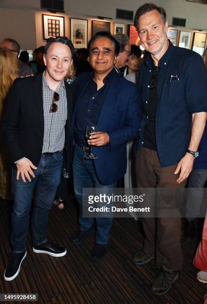 Reece Shearsmith, Sanjeev Bhaskar and David Morrissey attend 'Dexter Fletcher In Conversation' celebrating Fletcher's 50 years in show business and...