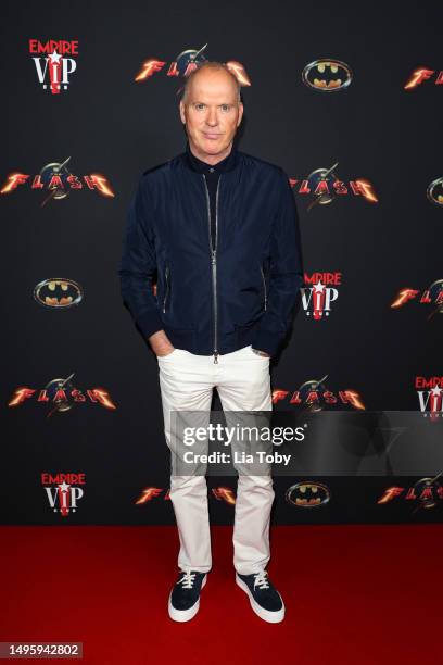 Michael Keaton attends a double bill screening of Tim Burton's Batman followed by The Flash, hosted by Empire at Vue Leicester Square on June 03,...