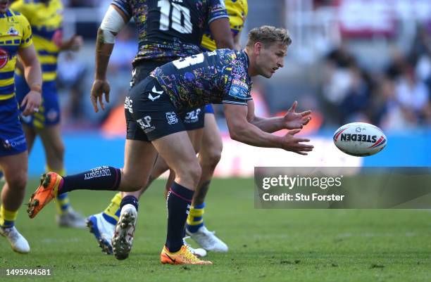 Hull FC player Brad Dwyer in action during the Betfred Super League Magic Weekend match between Hull FC and Warrington Wolves at St James' Park on...